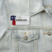 Porte-nom Drapeau vintage (En situation)