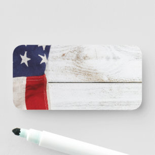 Porte-nom Drapeau vintage