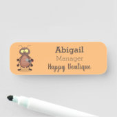 Porte-nom Drôle drôle de personnage de dessin animé de cafar (En situation)