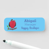 Porte-nom Drôle magnifique dessin animé de frégate (En situation)