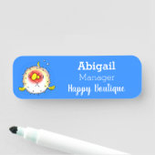 Porte-nom Drôle poisson poivron porc-épic caricature poisson (En situation)