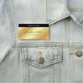 Porte-nom Écriture manuscrite Script Glamor Modèle d'or mode (En situation)