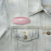 Porte-nom Écriture manuscrite Script Rose Gold Parties scint (En situation)