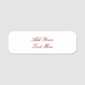 Porte-nom Écriture professionnelle ajouter du texte moderne (Devant)