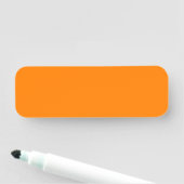 Porte-nom Effacement à sec orange (En situation)
