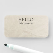 Porte-nom Effacer sec Réutilisable Bonjour Vieux Papier Vint (En situation)