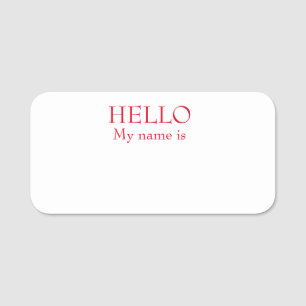 Porte-nom Effacer sec Réutilisable Personnalisable Bonjour M