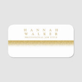 Porte-nom Elégance dorée (Devant)