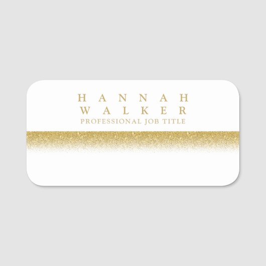 Porte-nom Elégance dorée (Devant)