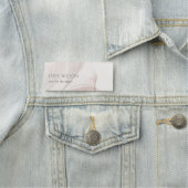 Porte-nom Elégant Abstrait Blush Watercolor Foliage (En situation)