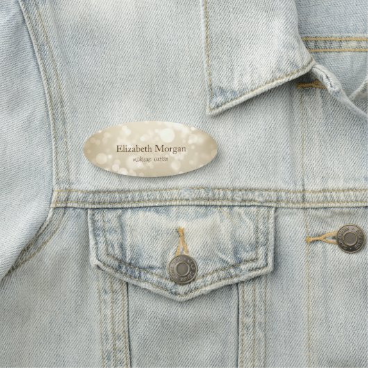 Porte-nom Élégant Bokeh élégant (En situation)