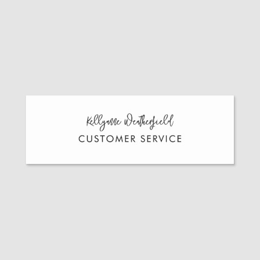 Porte-nom Elegant Business Modern Service Personnel (Devant)