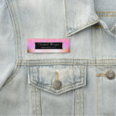 Porte-nom Elégant Cadre Cool Silver, Parties scintillant Omb (En situation)