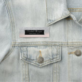 Porte-nom Élégant, Cadre, Parties scintillant Argent (En situation)