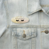 Porte-nom Élégant Chic Bokeh Faux Lashe (En situation)