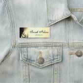 Porte-nom Élégant Chic Élégant Fils Damask (En situation)