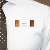 Porte-nom Élégant Cuivre Brown brossé commerce métallique