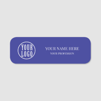 Porte-nom Elegant custom Logo Employee magnetic, safety pin