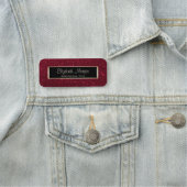 Porte-nom Elégant Design Moderne, Cadre, Parties scintillant (En situation)