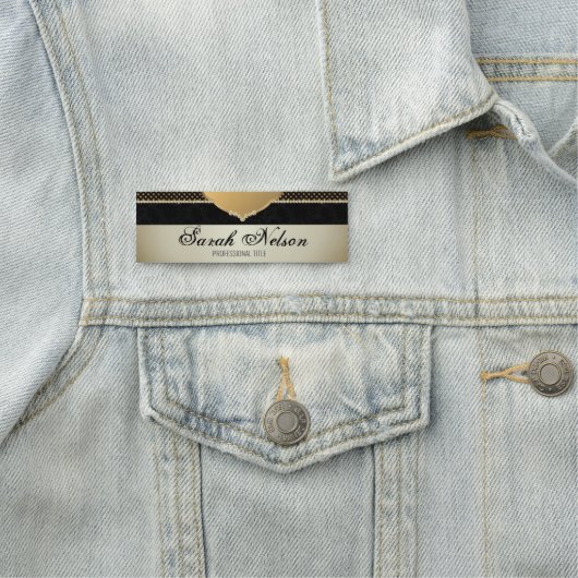 Porte-nom Elégant Diamants Chic (En situation)