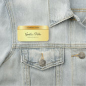 Porte-nom Élégant écriture manuscrite dorée (En situation)