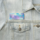 Porte-nom Elegant Géométrique, Holographe maquillage (En situation)