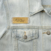 Porte-nom Élégant Glittery Soft Gold Foil Nom Balise (En situation)