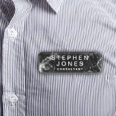 Porte-nom Élégant marbre noir moderne