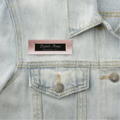 Porte-nom Elégant moderne, Cadre, Parties scintillant Ombre (En situation)