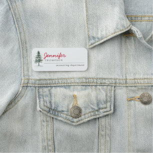 Porte-nom Élégant Noël Arbres Bois Fête de Noël
