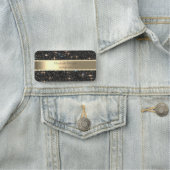 Porte-nom Elégant perles à rayures de Parties scintillant no (En situation)