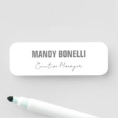 Porte-nom Élégant professionnel minimaliste moderne ajouter (En situation)