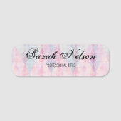 Porte-nom Élégant rose élégant (Devant)