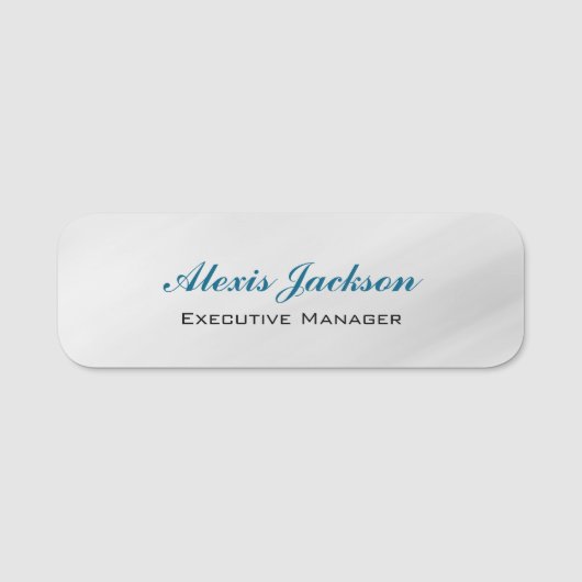 Porte-nom Élégant style contemporain moderne Arrière - plan  (Devant)