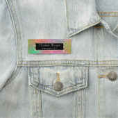 Porte-nom Elégant Trendy, Gold Frame, Parties scintillant co (En situation)