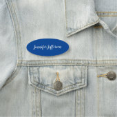 Porte-nom Élégante écriture moderne professionnelle Deep Blu (En situation)