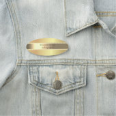 Porte-nom Elégante perles d'or stylées (En situation)