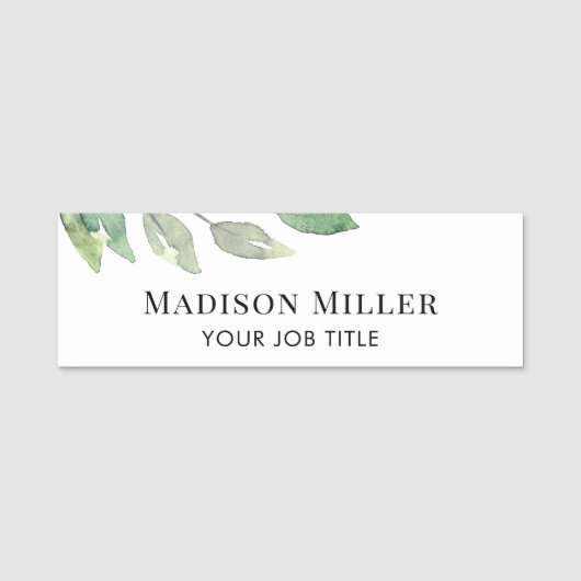 Porte-nom Employé aquarelle (Devant)