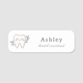 Porte-nom Employé de bureau dentaire mignon (Devant)