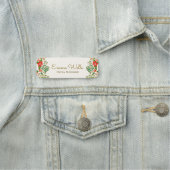 Porte-nom Employé de la couronne de Noël (En situation)