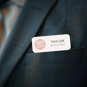 Porte-nom Employé de la société de logo d'entreprise personn