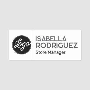 Porte-nom Employé de la société magnétique Personnaliser sur