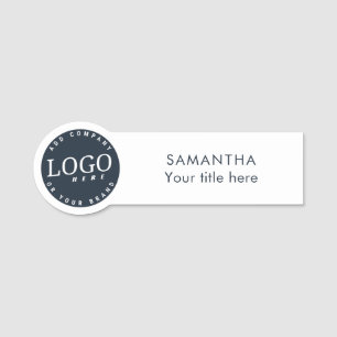 Porte-nom Employé de l'entreprise du logo d'entreprise perso