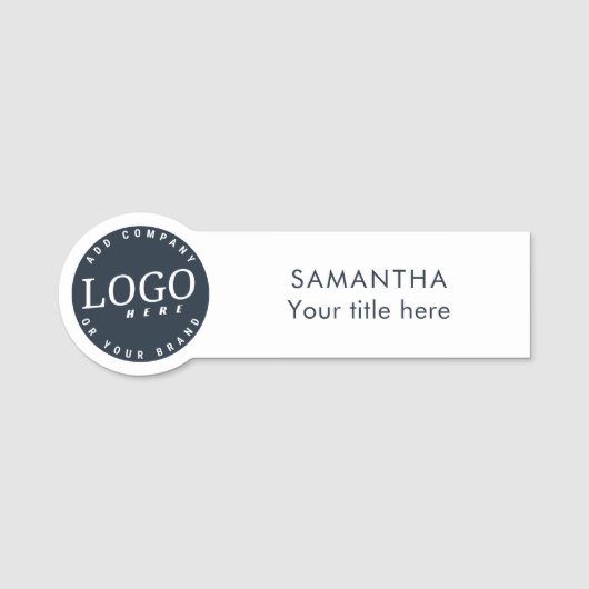 Porte-nom Employé de l'entreprise du logo d'entreprise perso (Devant)