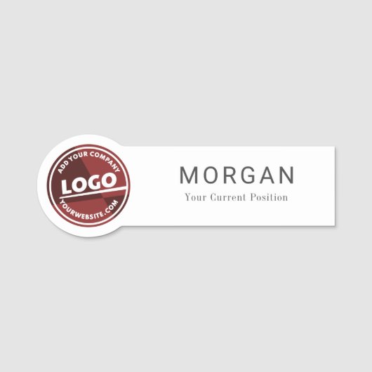 Porte-nom Employé de l'entreprise du logo d'entreprise perso (Devant)