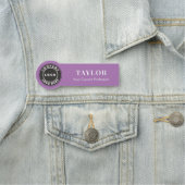 Porte-nom Employé de l'entreprise du logo d'entreprise perso (En situation)