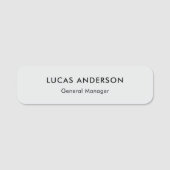 Porte-nom Employé de l'entreprise personnalisé Effacer Magné (Devant)