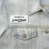 Porte-nom Employé de petite entreprise magnétique (En situation)