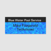 Porte-nom Employé de service de piscine (Devant)