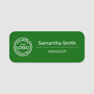 Porte-nom Employé du logo de l'entreprise